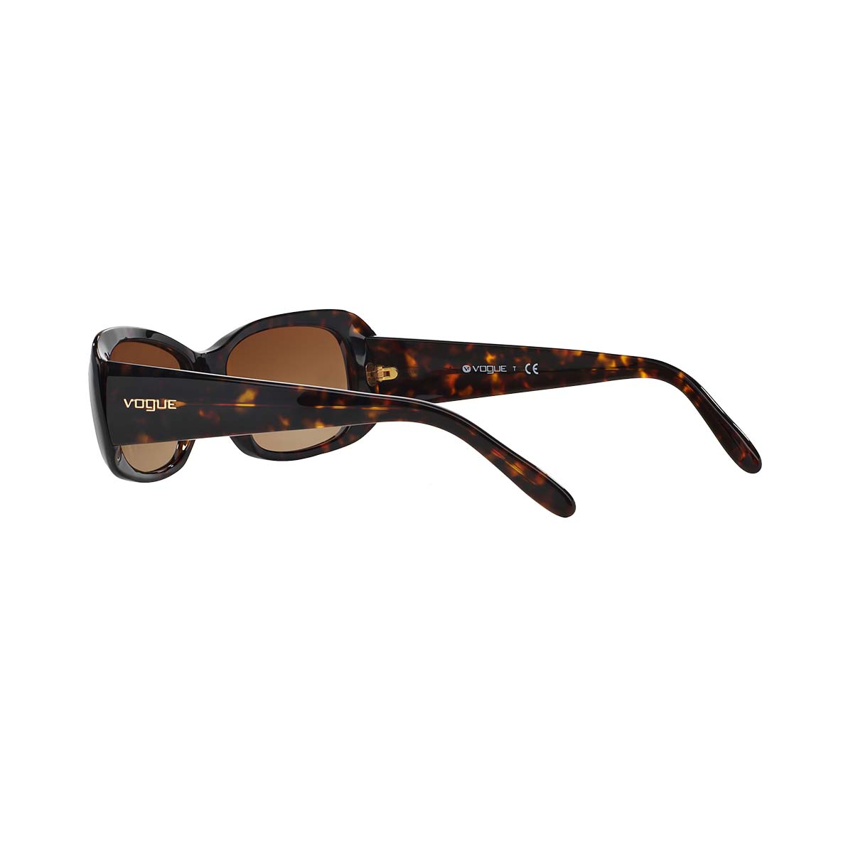 Vogue Eyewear VO2606S Women's Rectangular Sunglasses - Dark Havana/Brown Gradient, 55mm